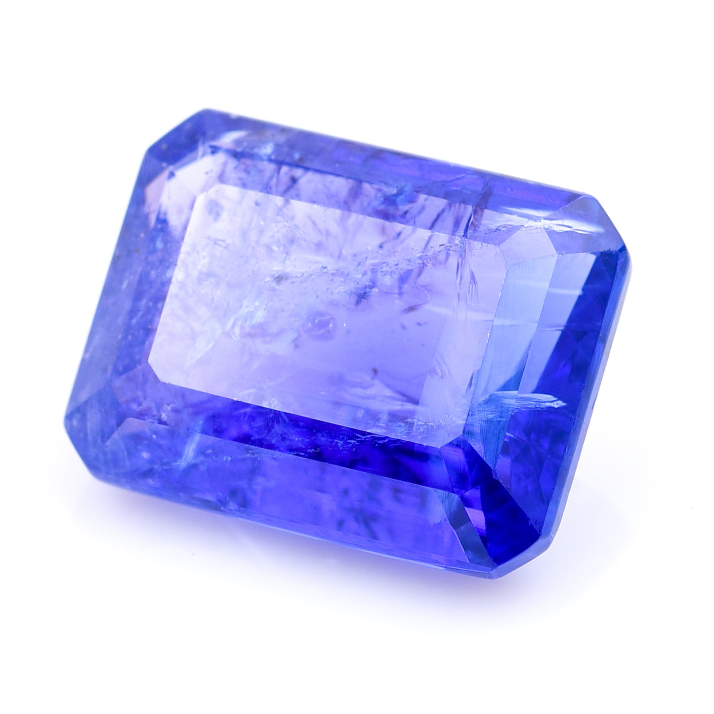 10.54 Natural Zoisite Tanzanite Emerald Cut Gemstone