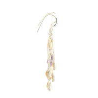 11.45 Ct Citrine, Amethyst 925 Sterling Silver Earrings