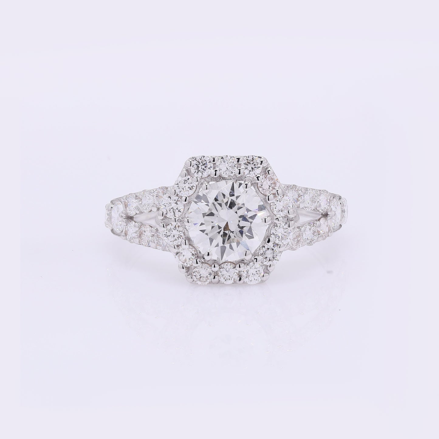 2.06 Carats Lab Grown Diamond 14K Gold Ring