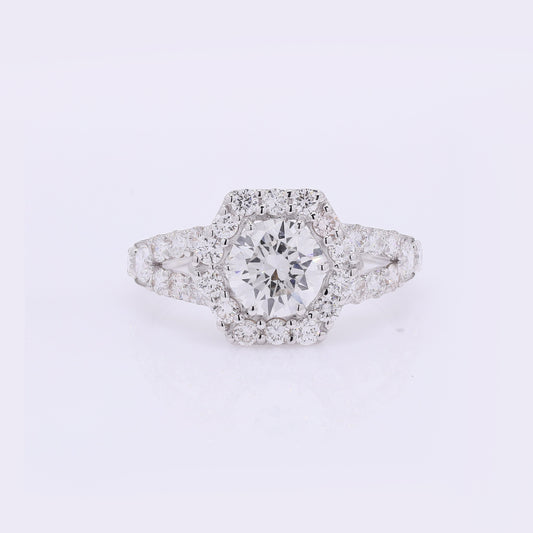 2.06 Carats Lab Grown Diamond 14K Gold Ring