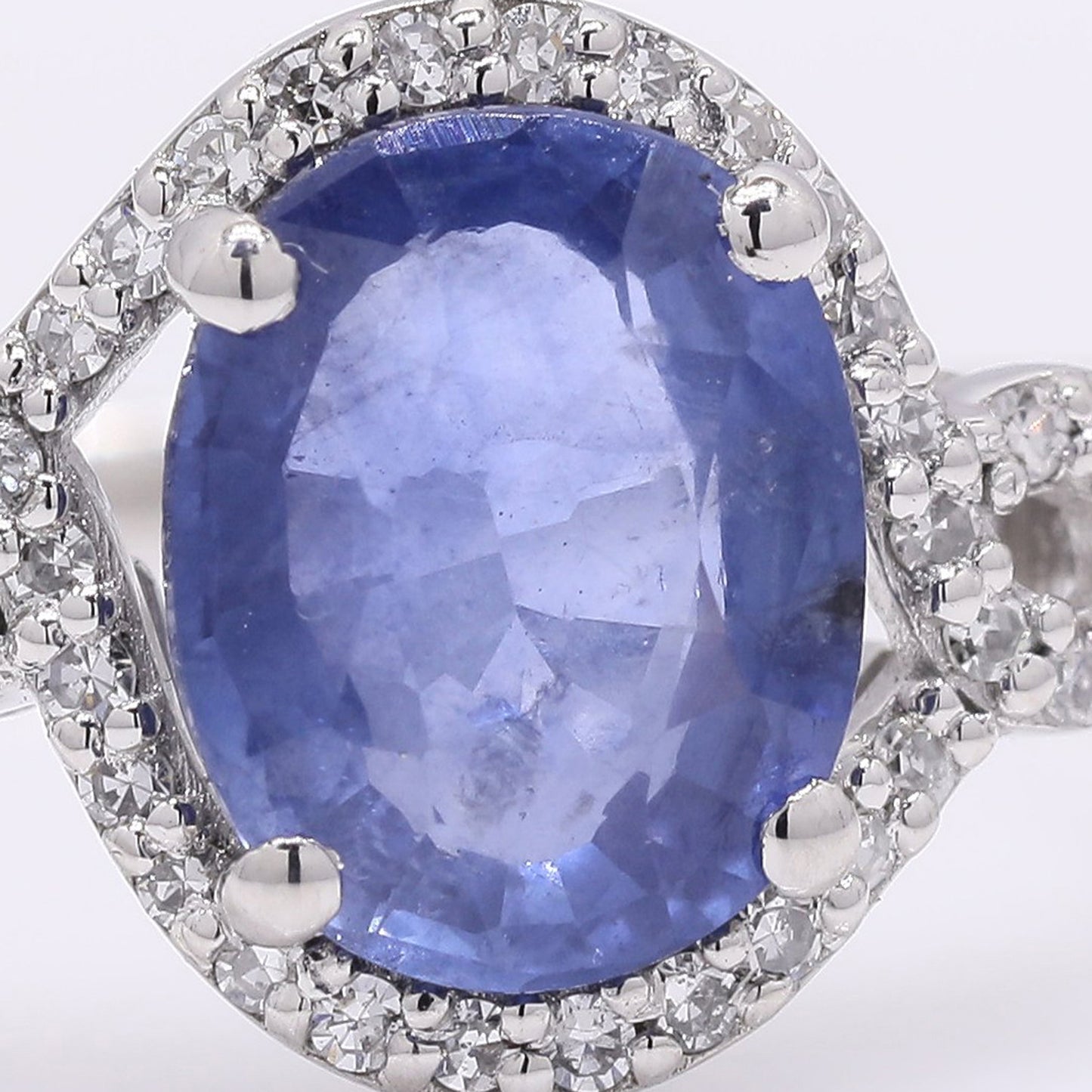 1.67 Ct Oval Mixed Cut Natural Sapphire 950 Platinum Ring