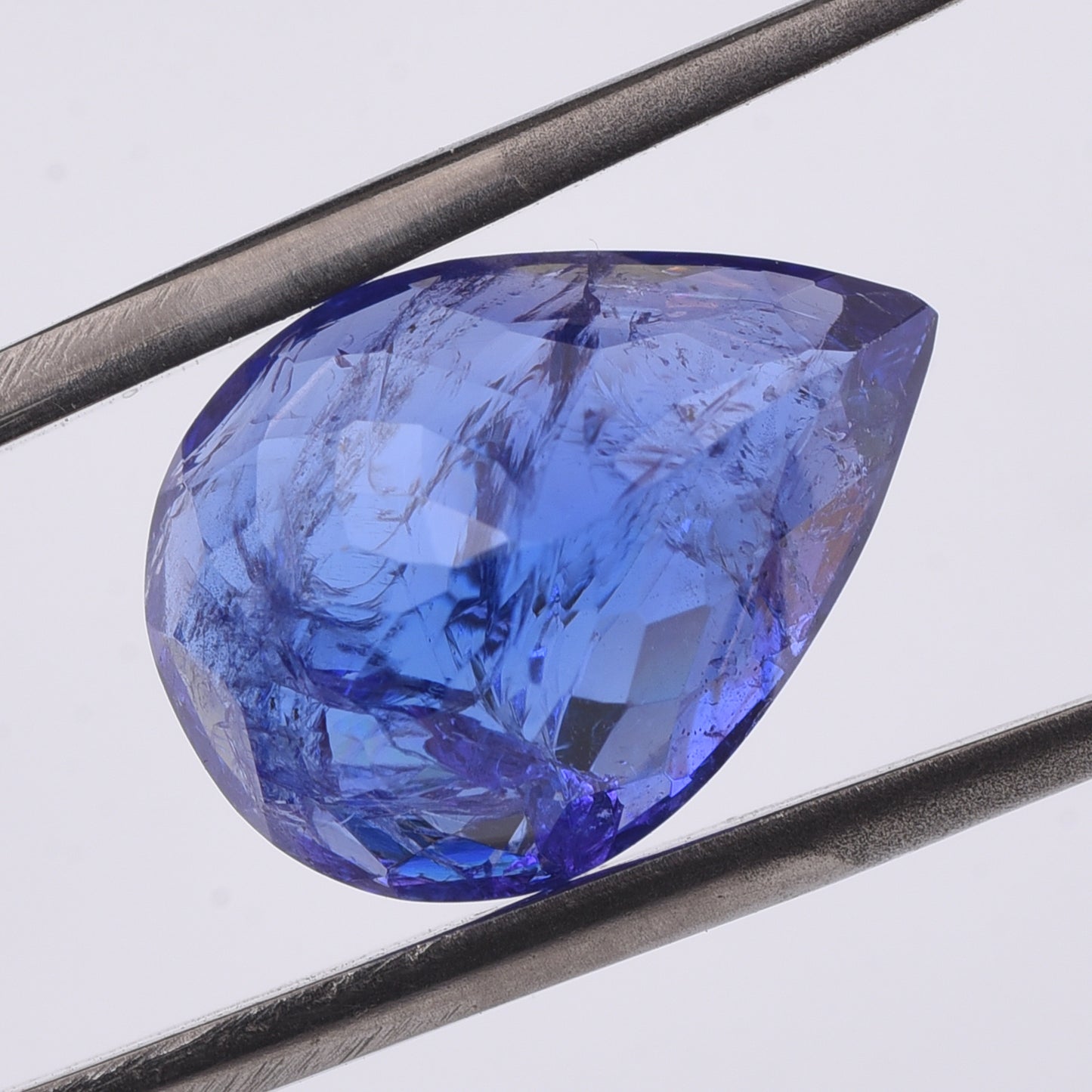 7.07 Natural Zoisite Tanzanite Pear Mixed Cut Gemstone