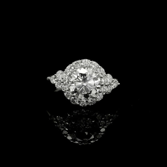 2.01 Carats Lab Grown Diamond 14K Gold Ring