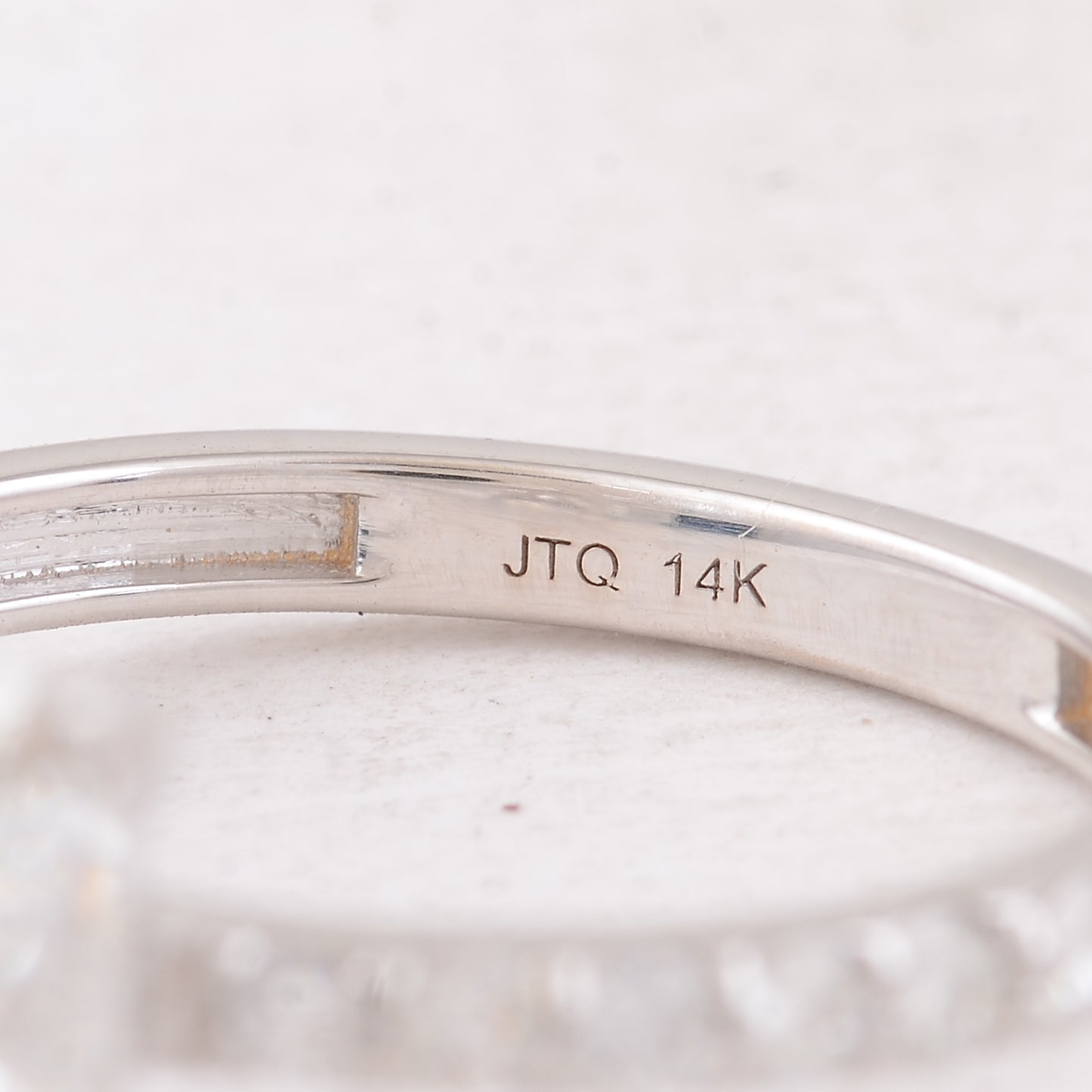 3.40 Carats Lab Grown Diamond 14K Gold Ring