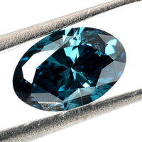 0.31 Carat Blue Diamond Oval Loose Gemstone