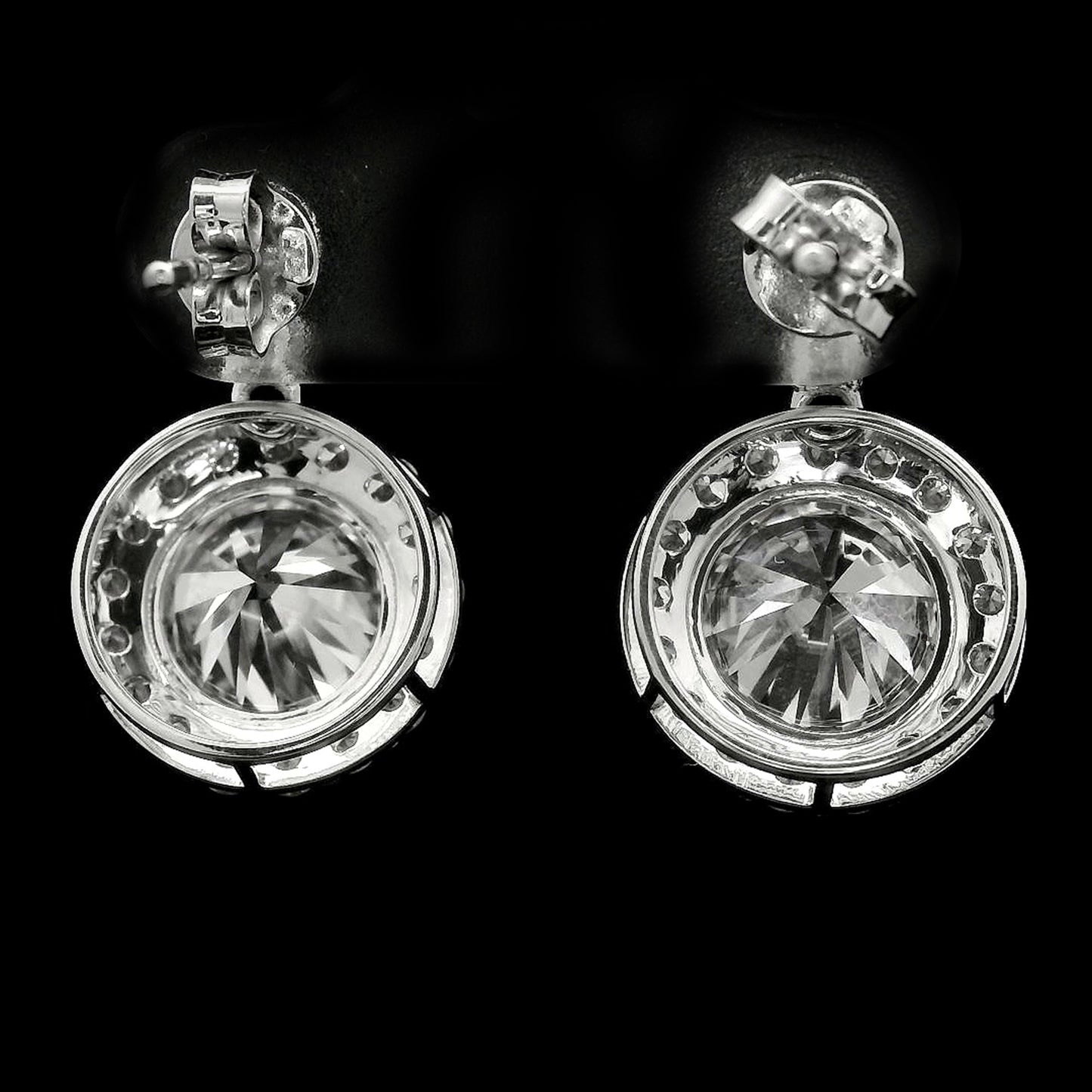 4.20 Carats Lab Grown Diamond 14K Gold Earrings