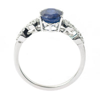 1.96 Ct Oval Mixed Cut Natural Sapphire 950 Platinum Ring