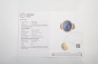 8.63 Ct Natural Codundum Sapphire 14K Gold Ring