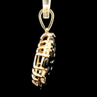 3.84 Ct Pear Sapphire 14K Gold Pendant