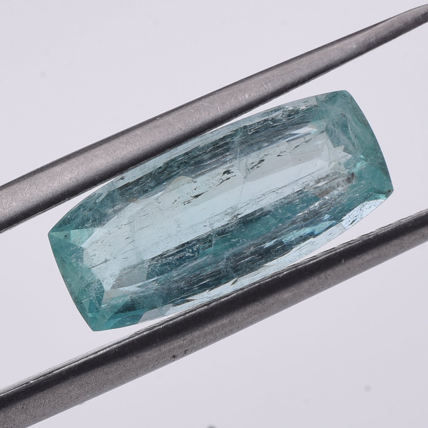 3.1 Natural Beryl Emerald Rectangular Cushion Mixed Cut Gemstone