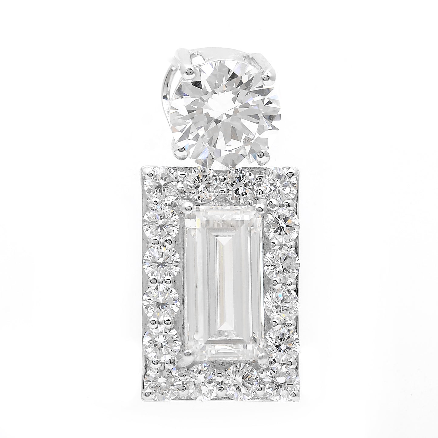 4.45 Carats Lab Grown Diamond 14K Gold Pendant