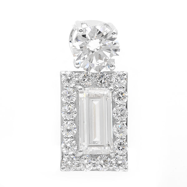 4.45 Carats Lab Grown Diamond 14K Gold Pendant