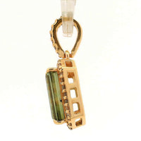 1.06 Ct Baggut Tourmaline 14K Gold Pendant