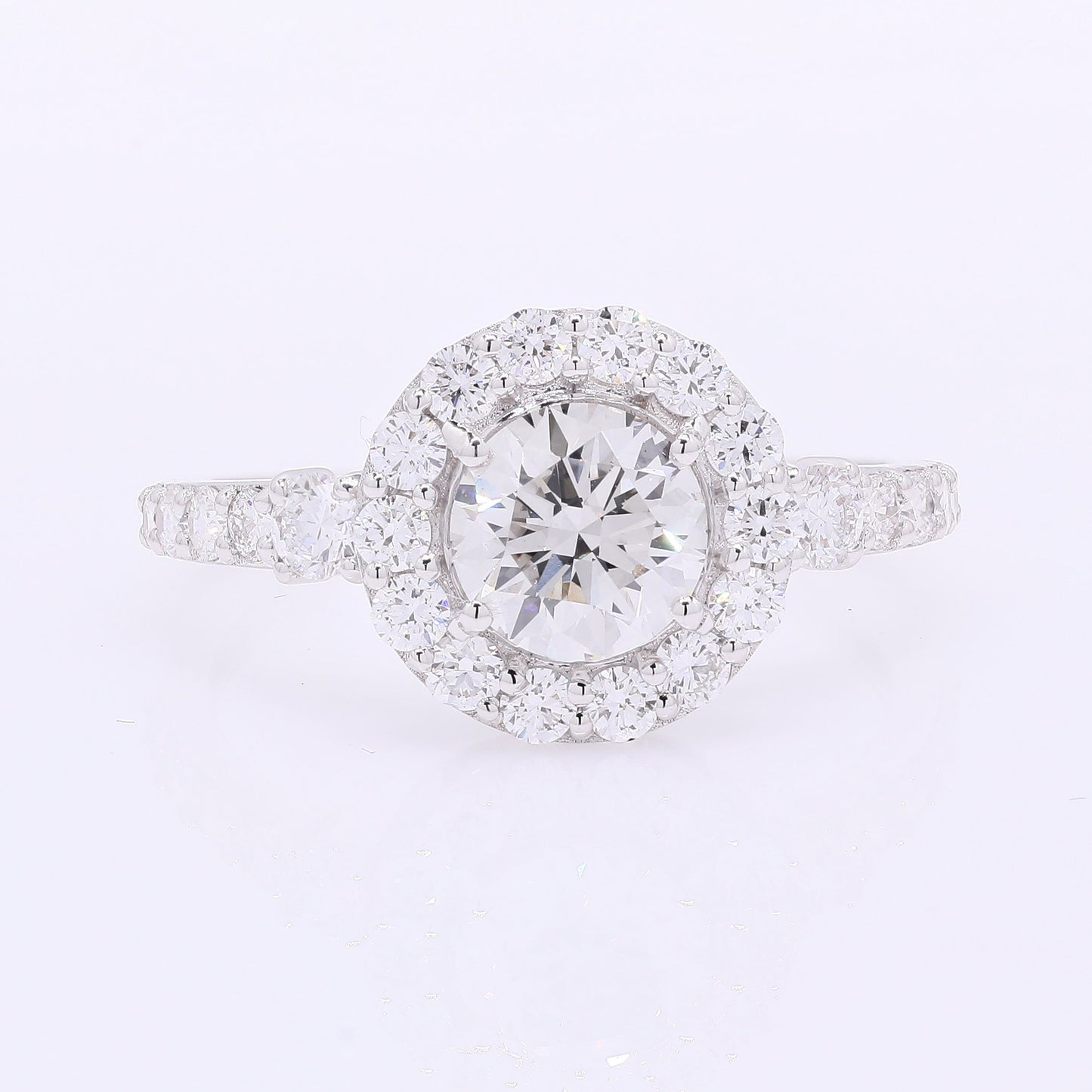 1.94 Carats Lab Grown Diamond 14K Gold Ring