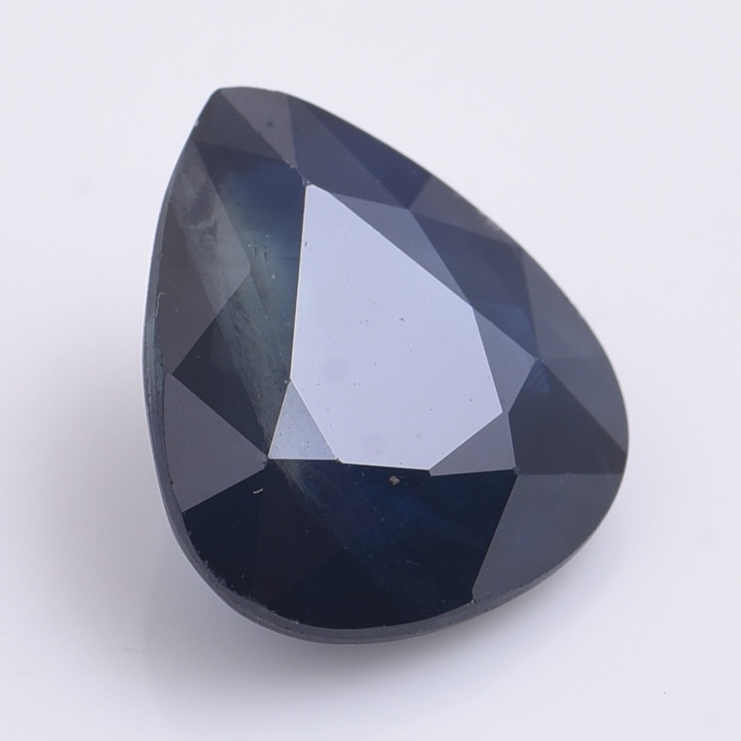 3.73 Natural Corundum Sapphire Pear Mixed Cut Gemstone