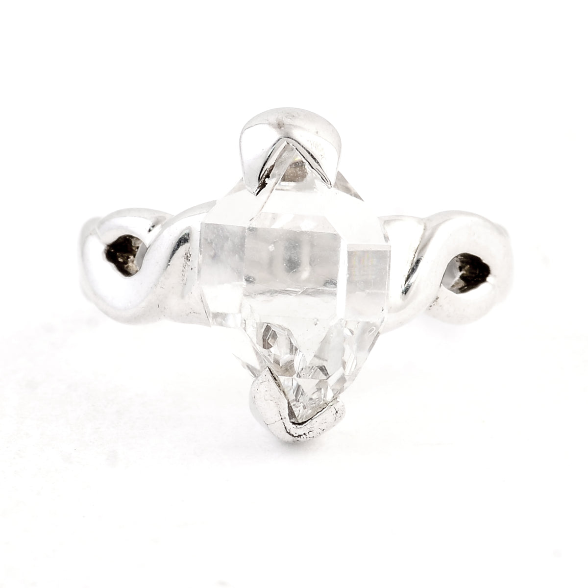 5.26 Ct Crystal 925 Sterling Silver Ring