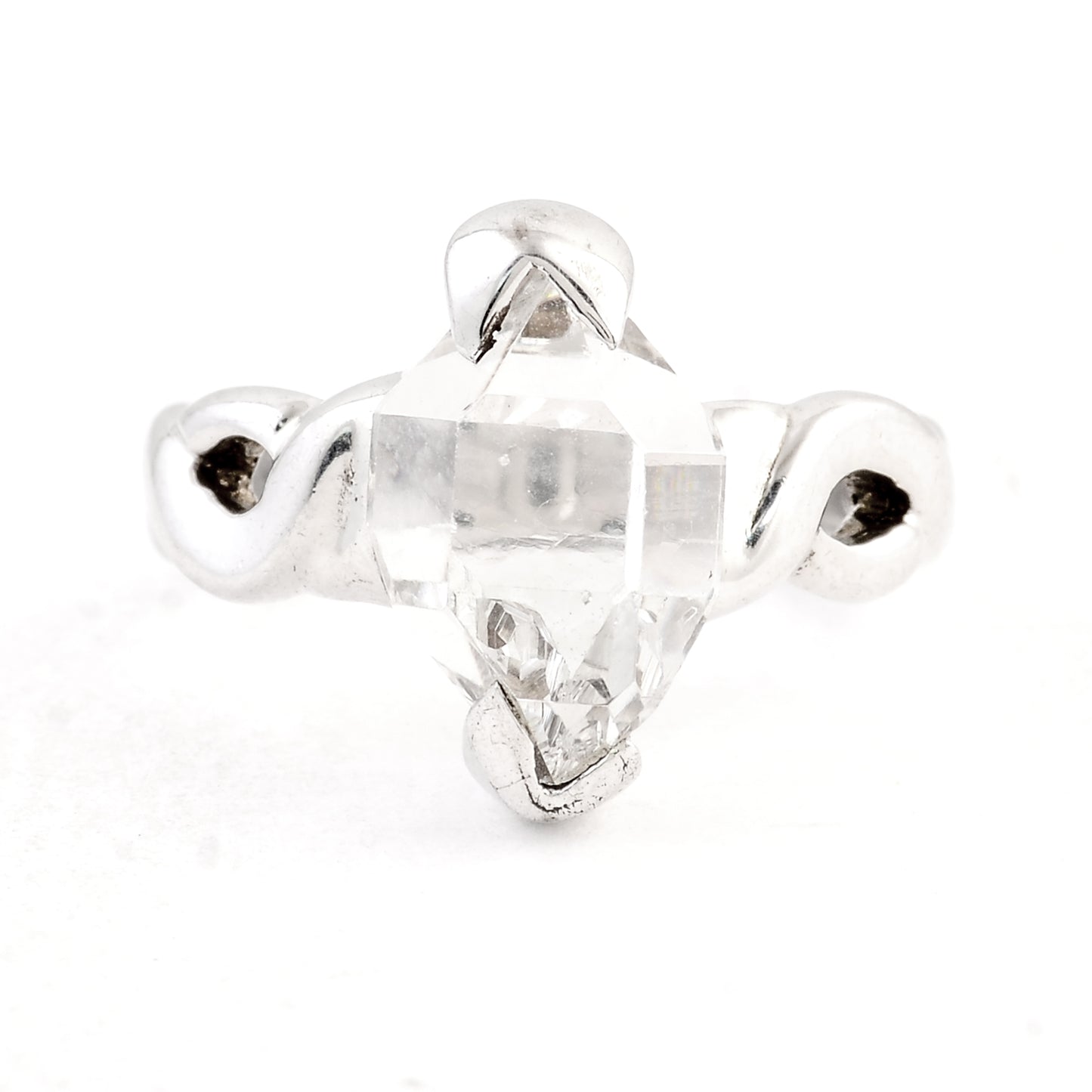 5.26 Ct Crystal 925 Sterling Silver Ring