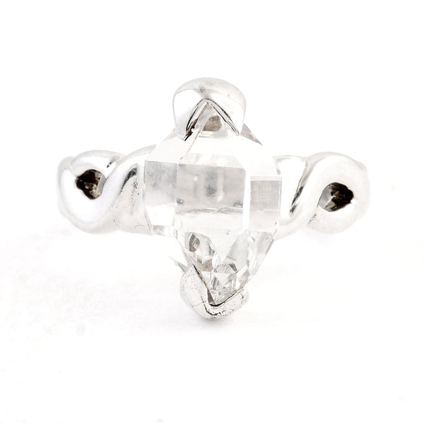 5.26 Ct Crystal 925 Sterling Silver Ring