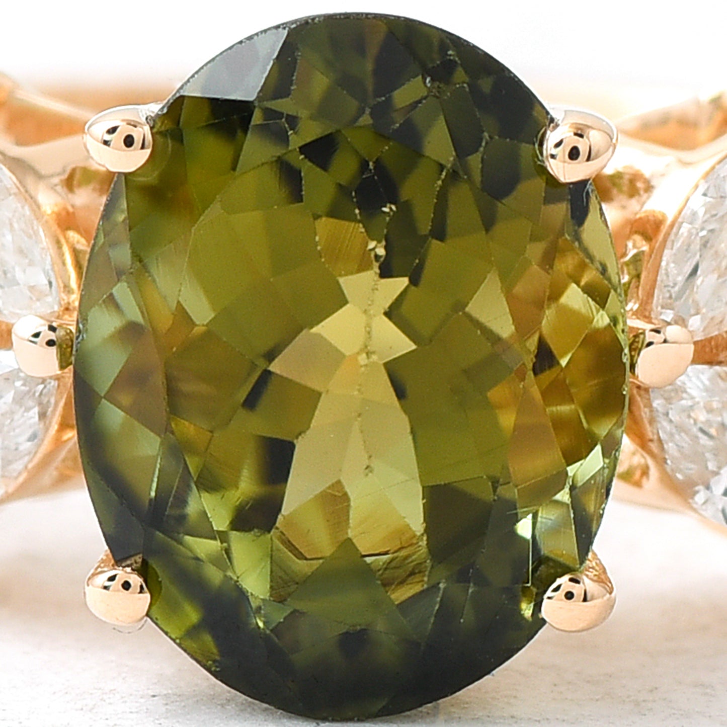 2.24 Ct Oval Tourmaline 14K Gold Ring