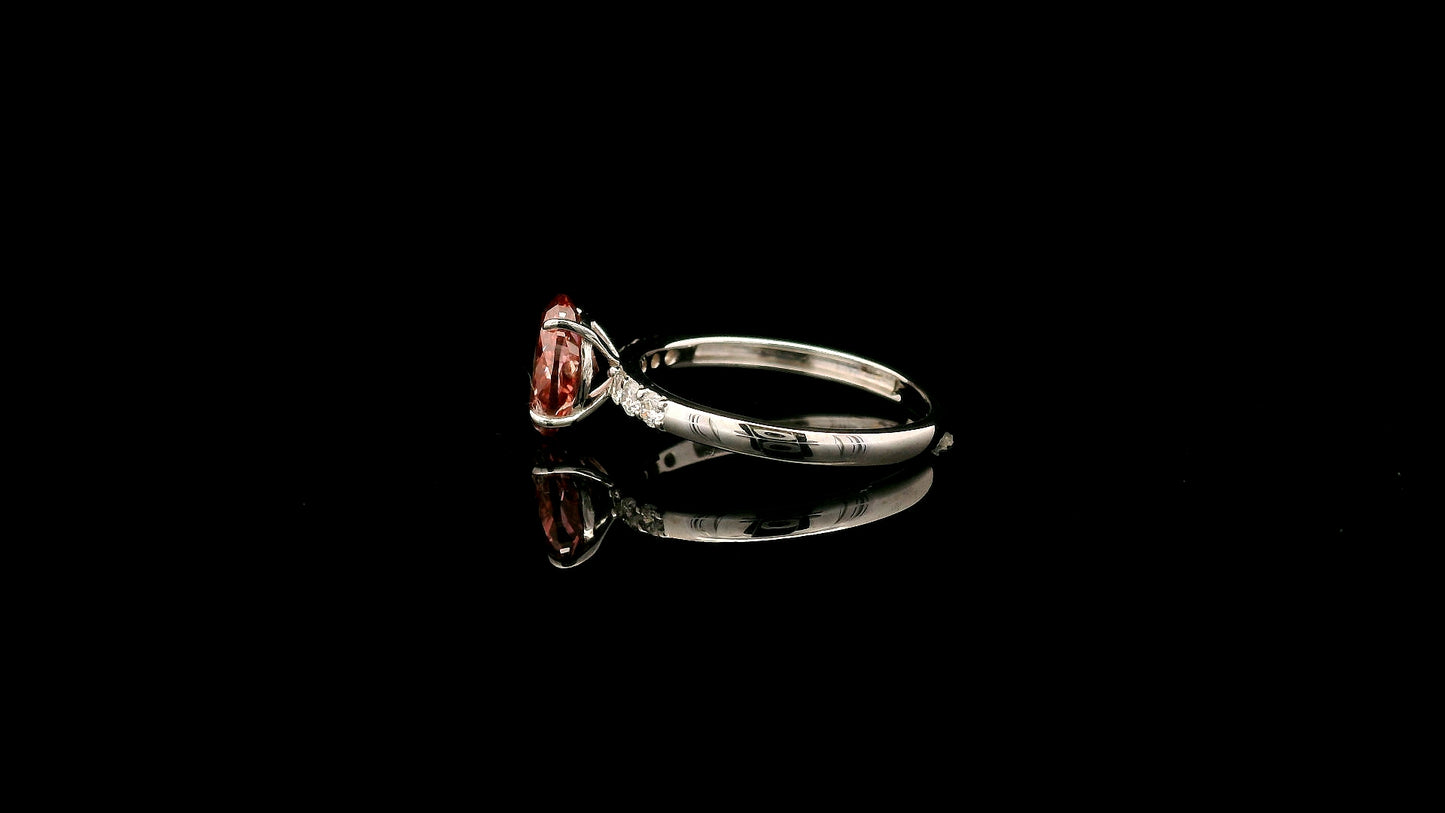 1.69 Carats Pink Lab Grown Diamond 14K Gold Ring
