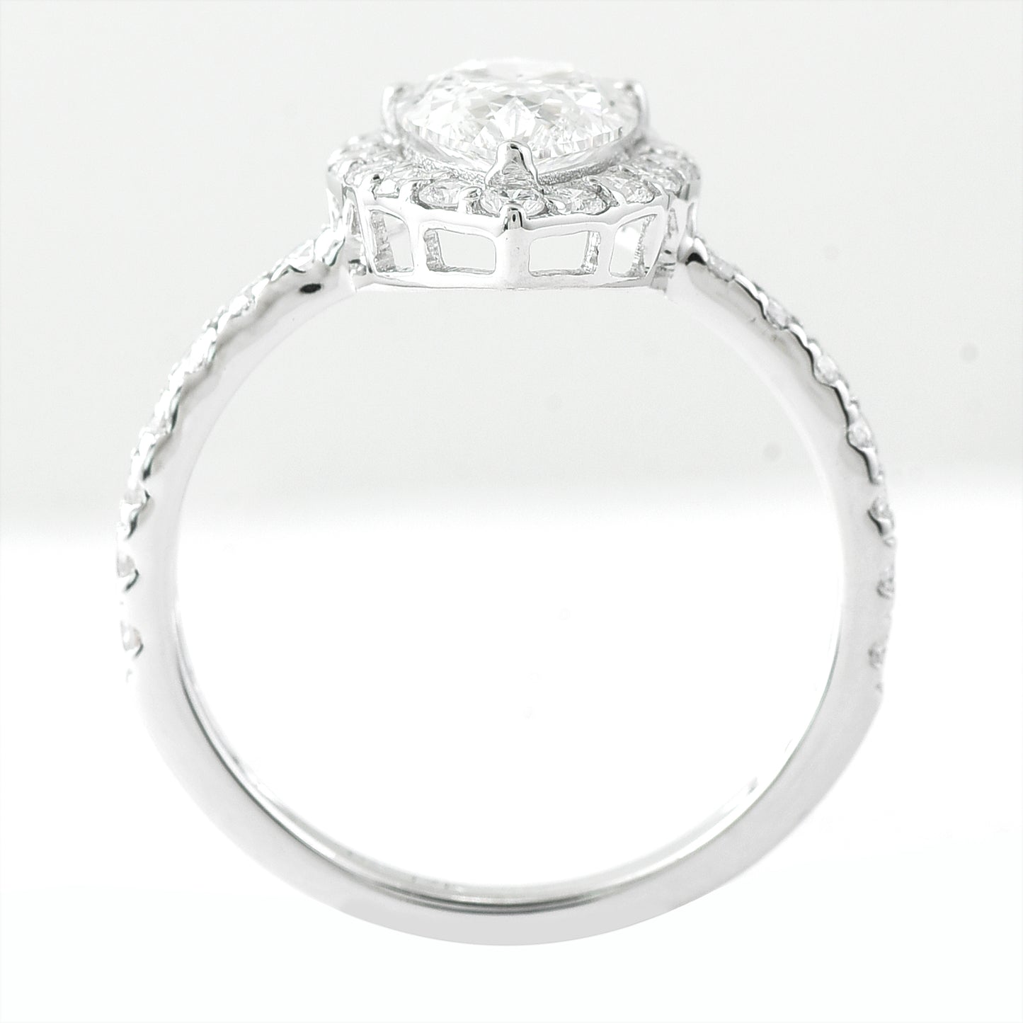 2.13 Carats Lab Grown Diamond 14K Gold Ring