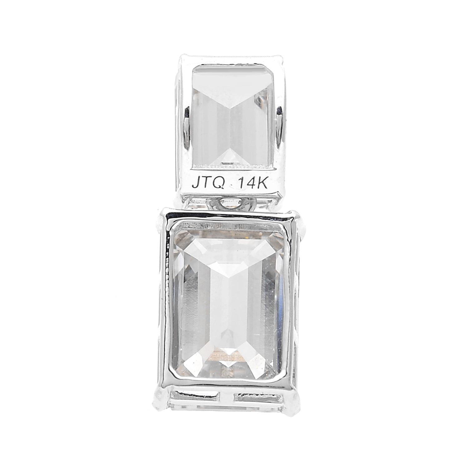3.55 Carats Lab Grown Diamond 14K Gold Pendant