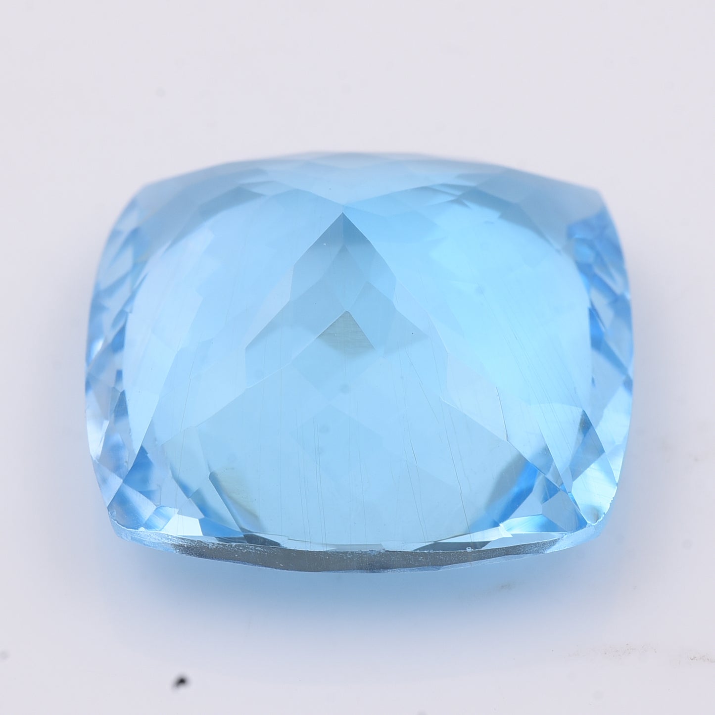 43.38 Natural Topaz Blue Topaz Cushion Mixed Cut Gemstone