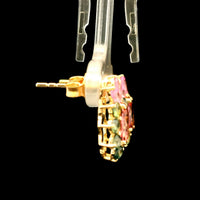 2.90 Ct Oval Tourmaline 14K Gold Earrings