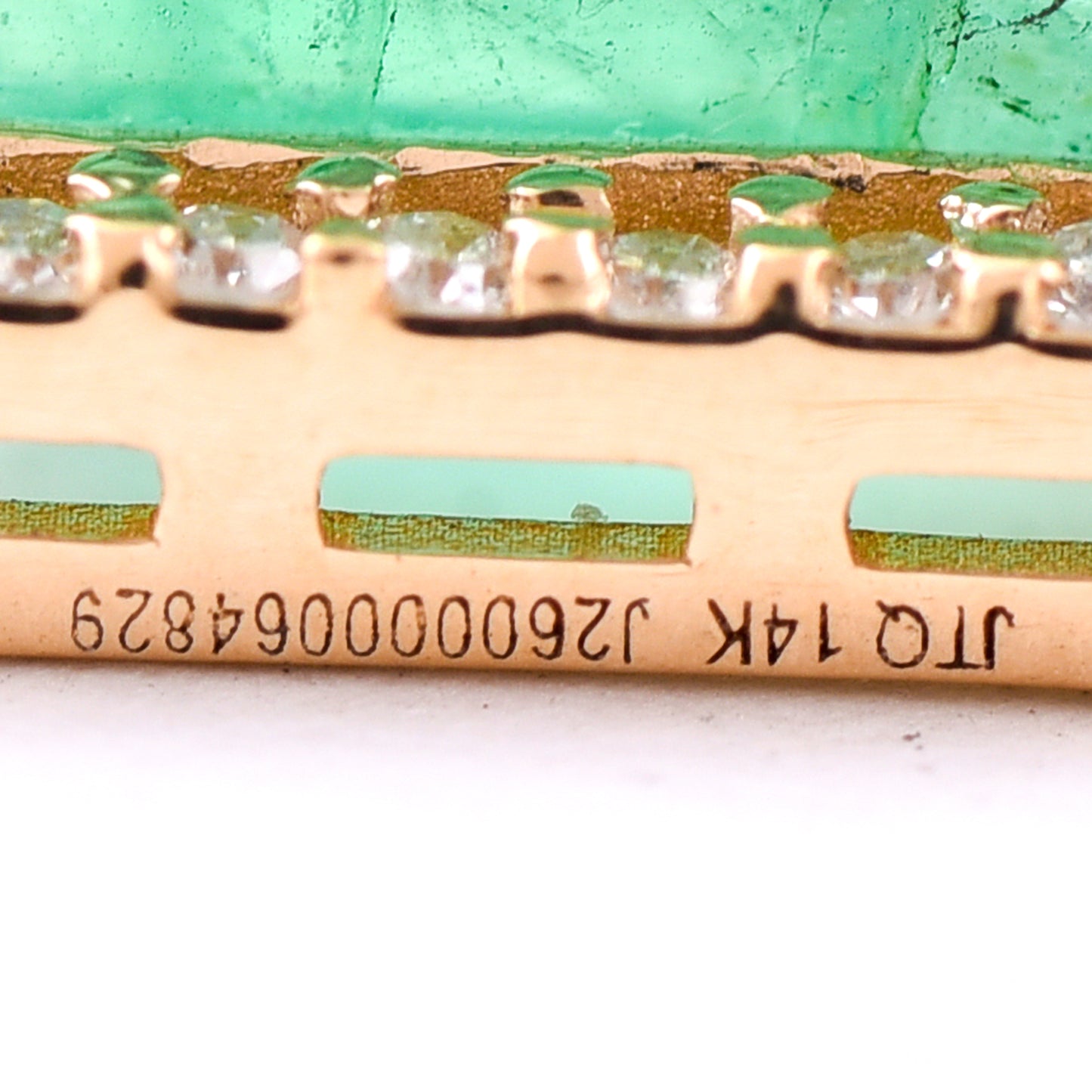 1.82 Ct Octagon Step Cut Natural Emerald 14K Gold Pendant