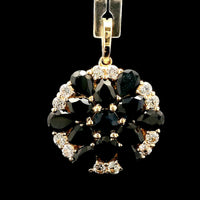 3.84 Ct Pear Sapphire 14K Gold Pendant