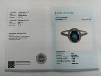 1.72 Ct Oval Mixed Cut Natural Sapphire 950 Platinum Ring