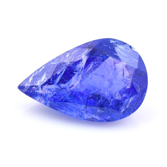 5.83 Natural Zoisite Tanzanite Pear Mixed Cut Gemstone