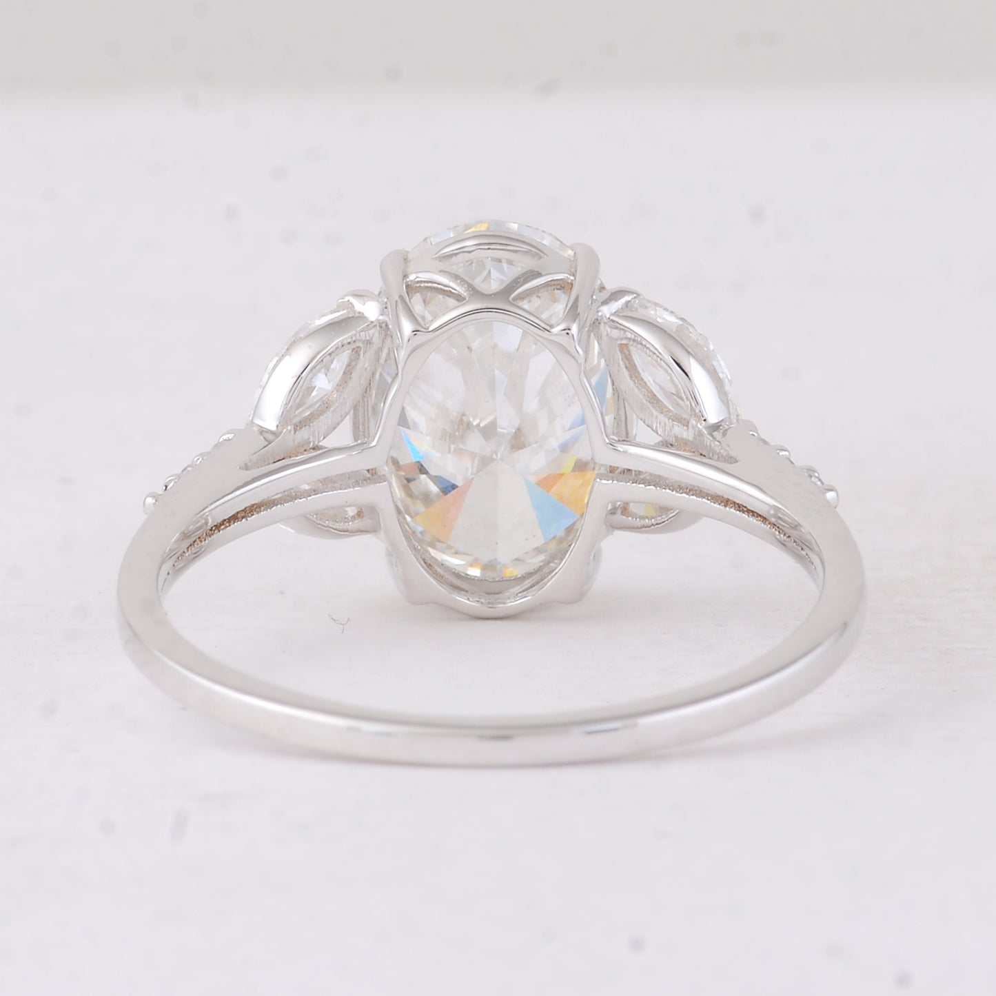 3.19 Carats Lab Grown Diamond 14K Gold Ring