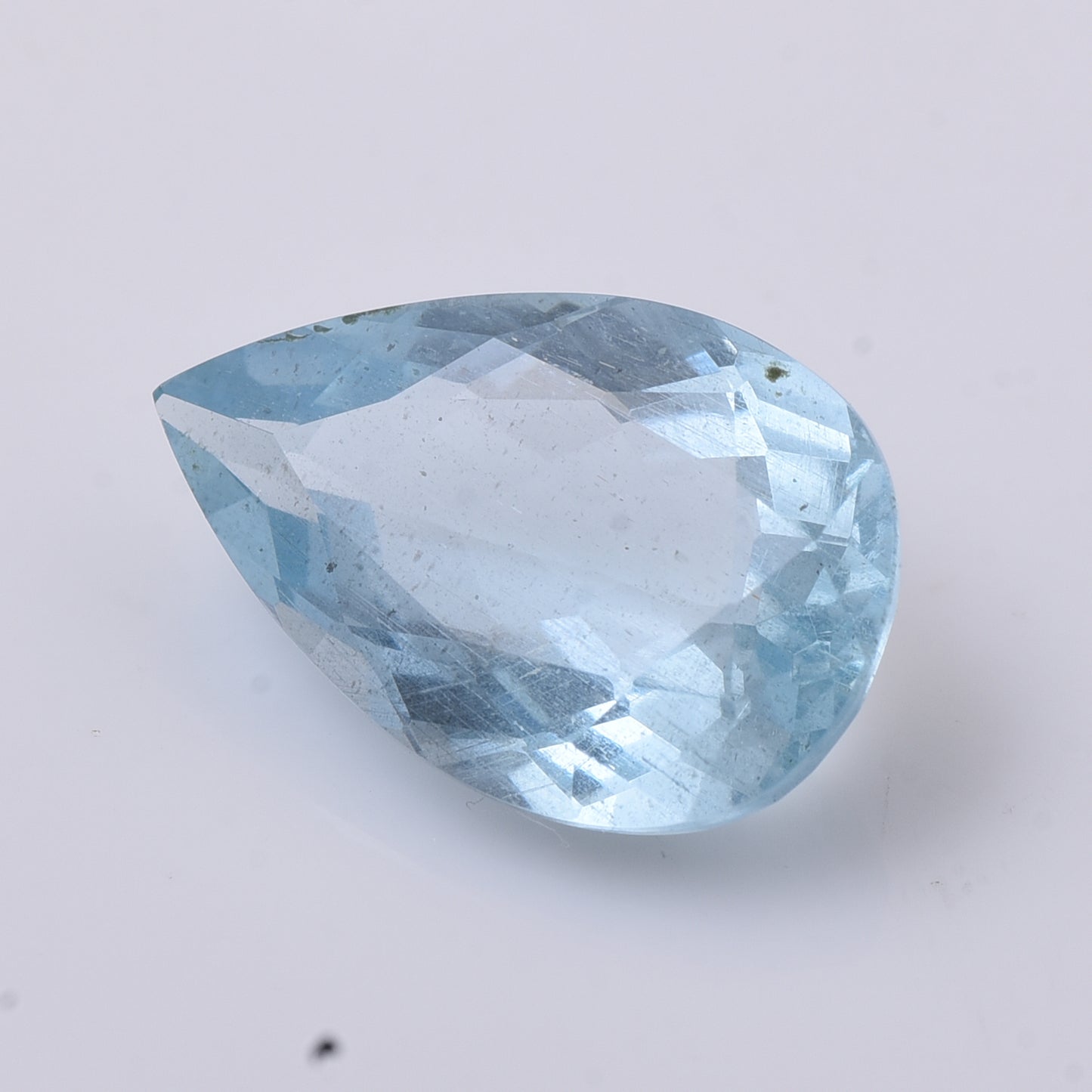 3.82 Natural Beryl Aquamarine Pear Mixed Cut Gemstone