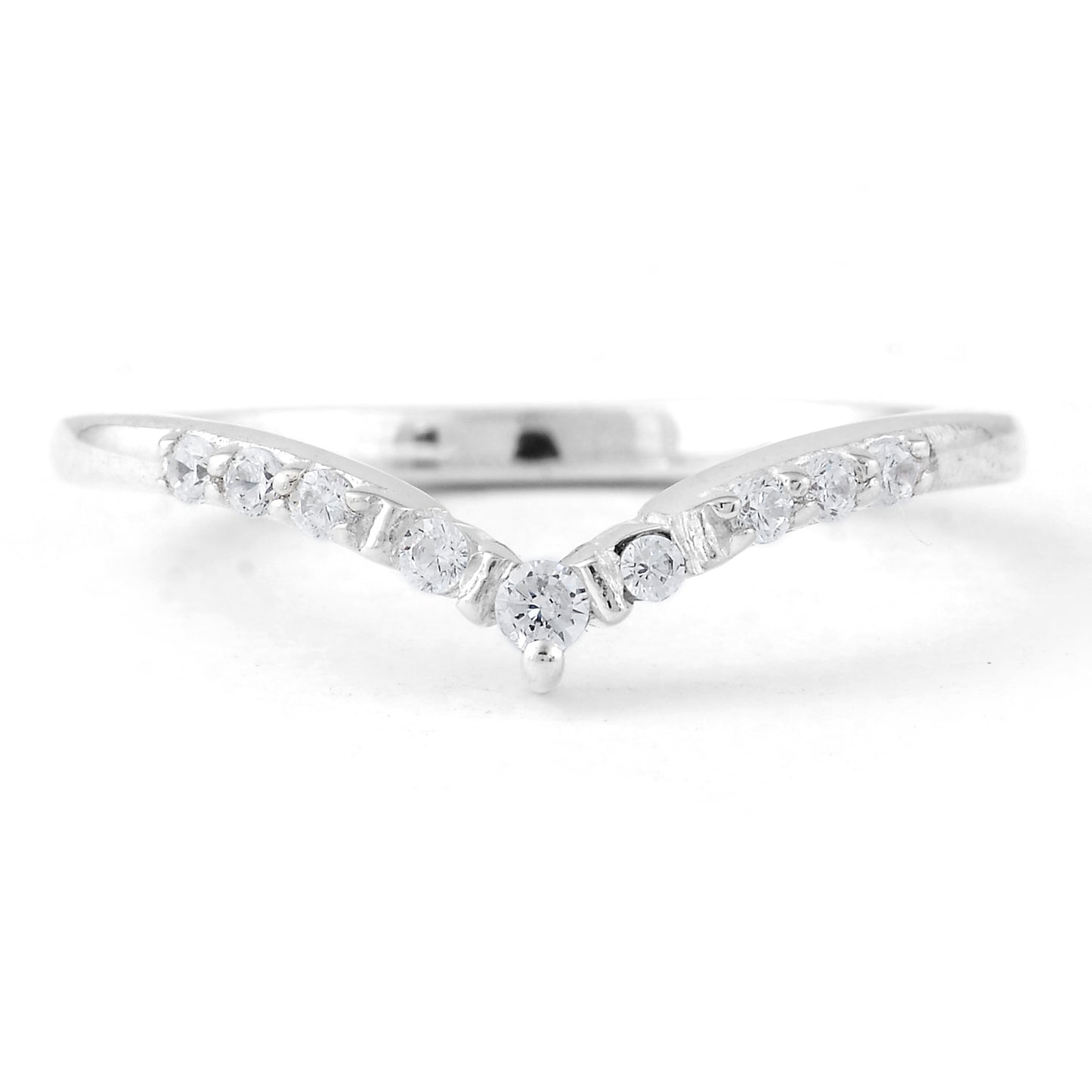 0.30 Ct Round Cubic Zirconia 925 Sterling Silver Ring