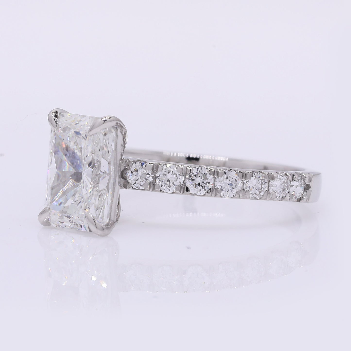 2.46 Carats Lab Grown Diamond 950 Platinum Ring