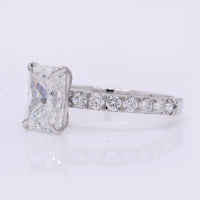 2.46 Carats Lab Grown Diamond 950 Platinum Ring