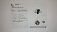 4.07 Ct Oval Mixed Cut Lab Grown Emerald 14K Gold Ring