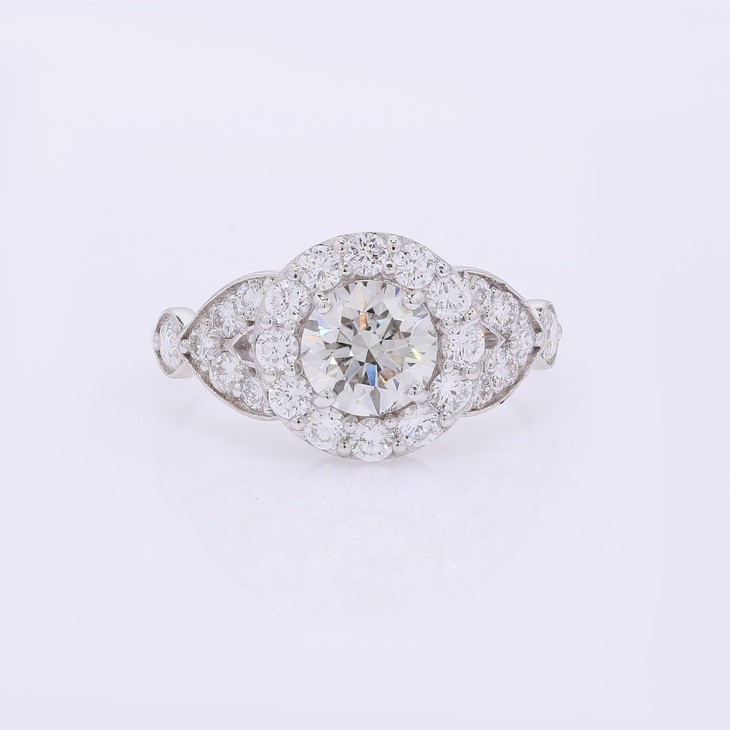 1.96 Carats Lab Grown Diamond 14K Gold Ring