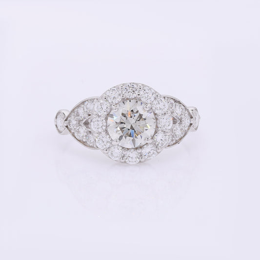 1.96 Carats Lab Grown Diamond 14K Gold Ring