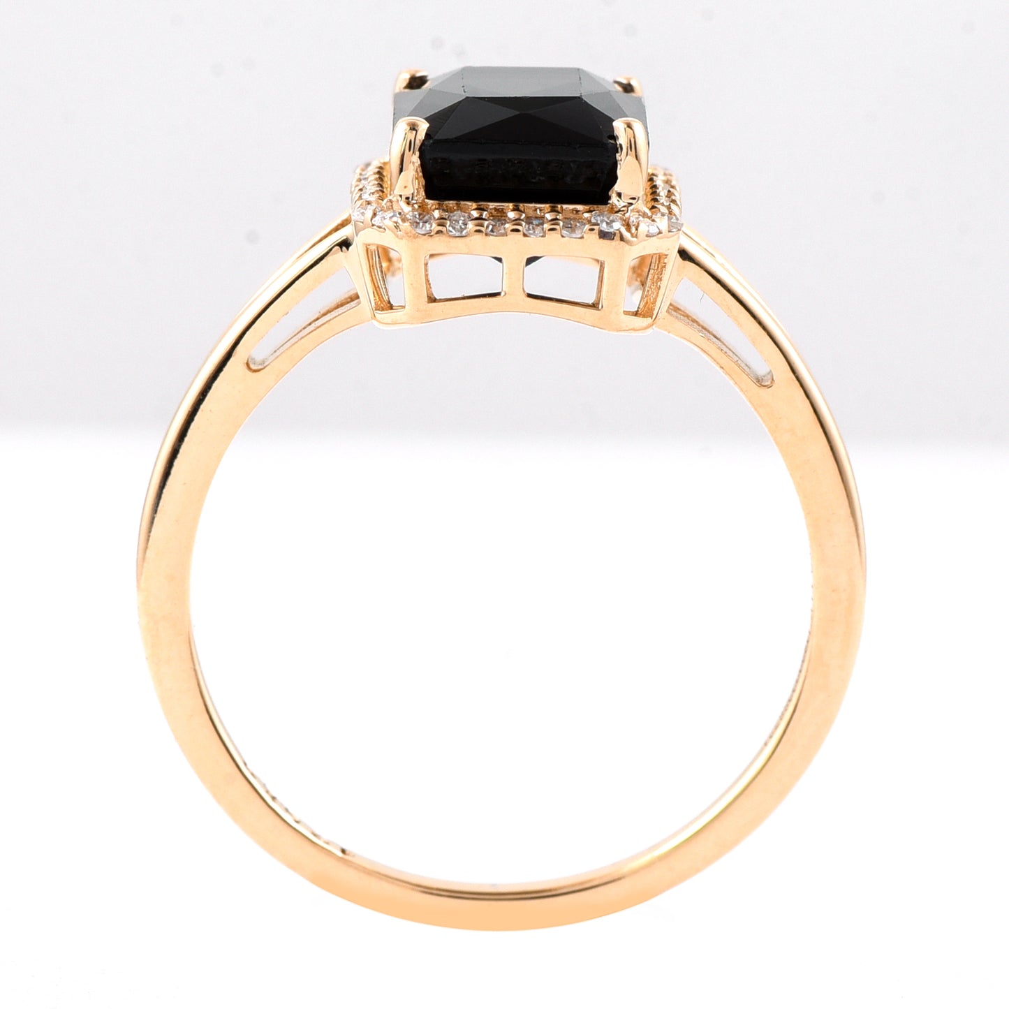 2.89 Ct Octagon Mixed Cut Natural Tourmaline 14K Gold Ring