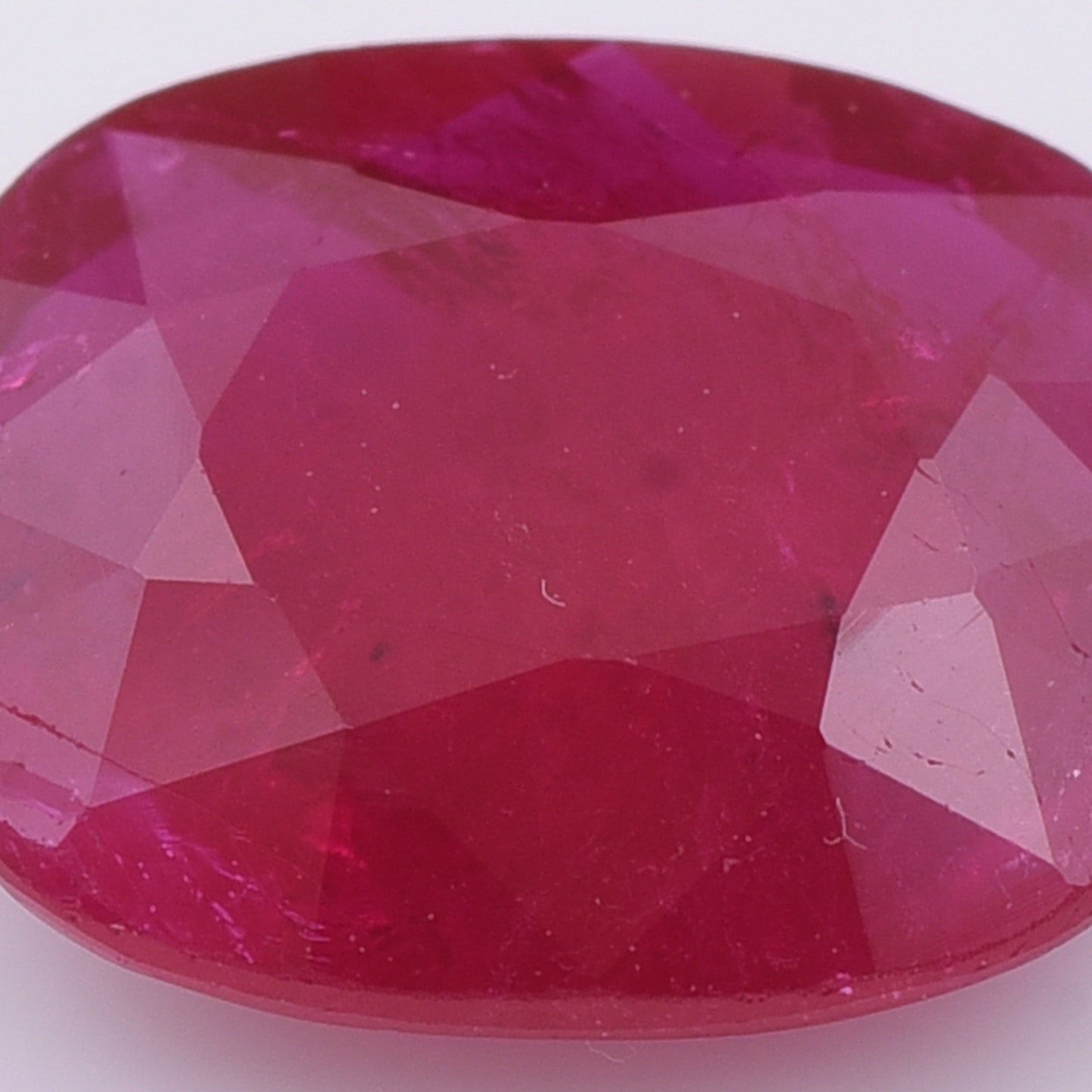 2.2 Natural Corundum Ruby Rectangular Cushion Mixed Cut Gemstone