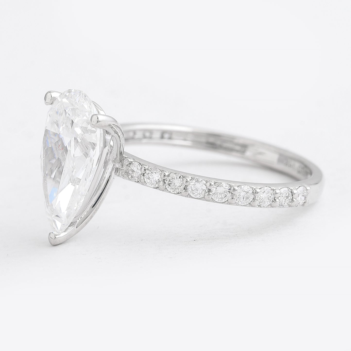 3.13 Carats Lab Grown Diamond 14K Gold Ring