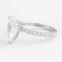 3.13 Carats Lab Grown Diamond 14K Gold Ring