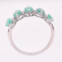 2.17 Ct Marquise Mixed Cut Natural Emerald 950 Platinum Ring