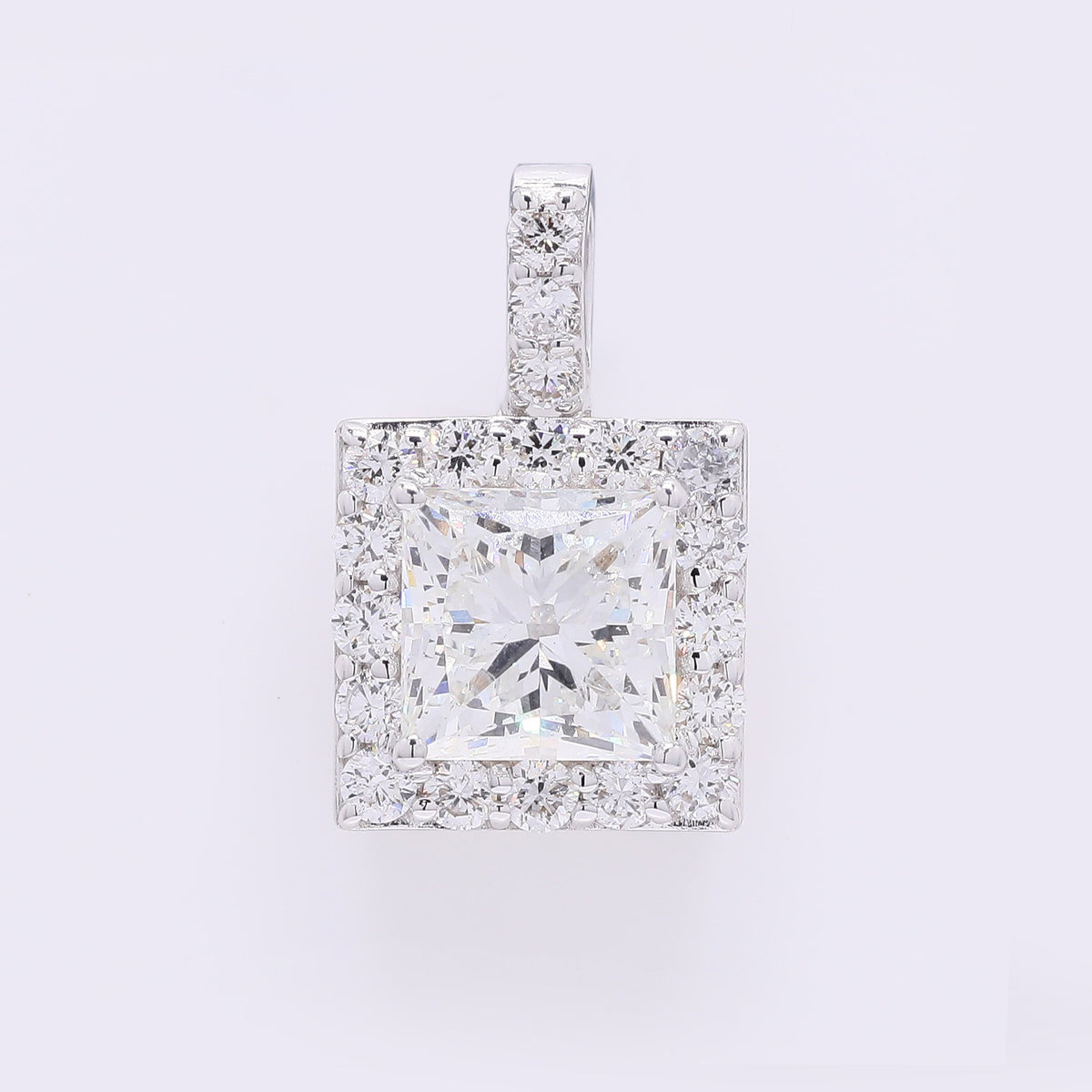 2.38 Carats Lab Grown Diamond 14K Gold Pendant