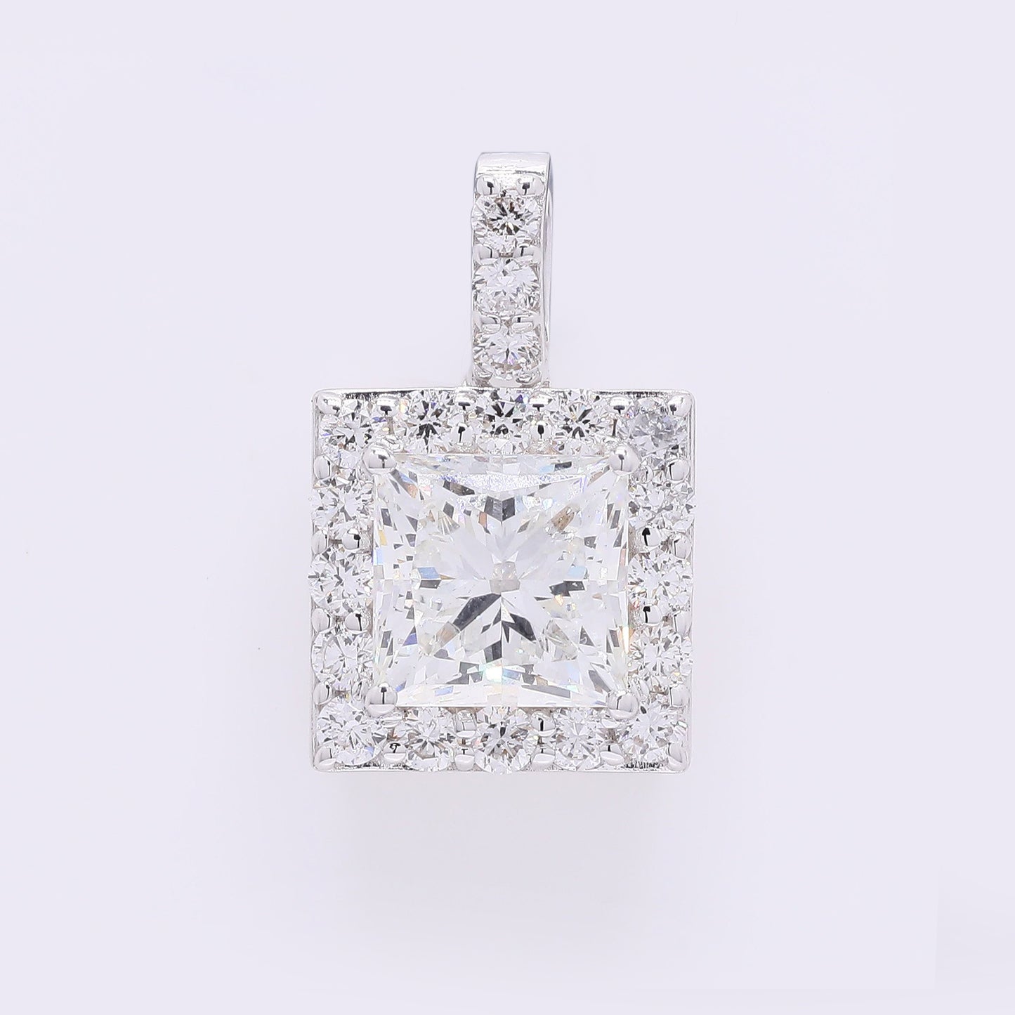 2.38 Carats Lab Grown Diamond 14K Gold Pendant