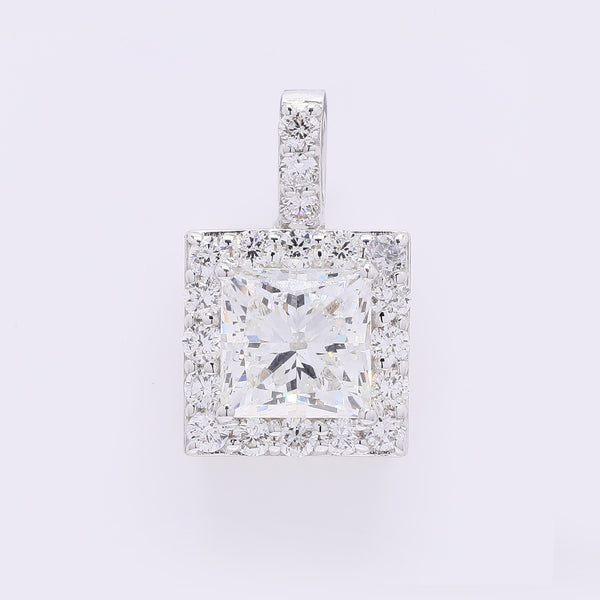 2.38 Carats Lab Grown Diamond 14K Gold Pendant