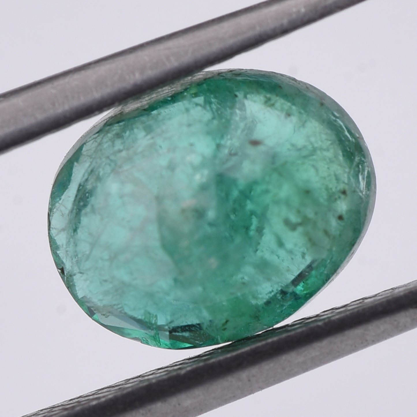 1.94 Natural Beryl Emerald Oval Mixed Cut Gemstone