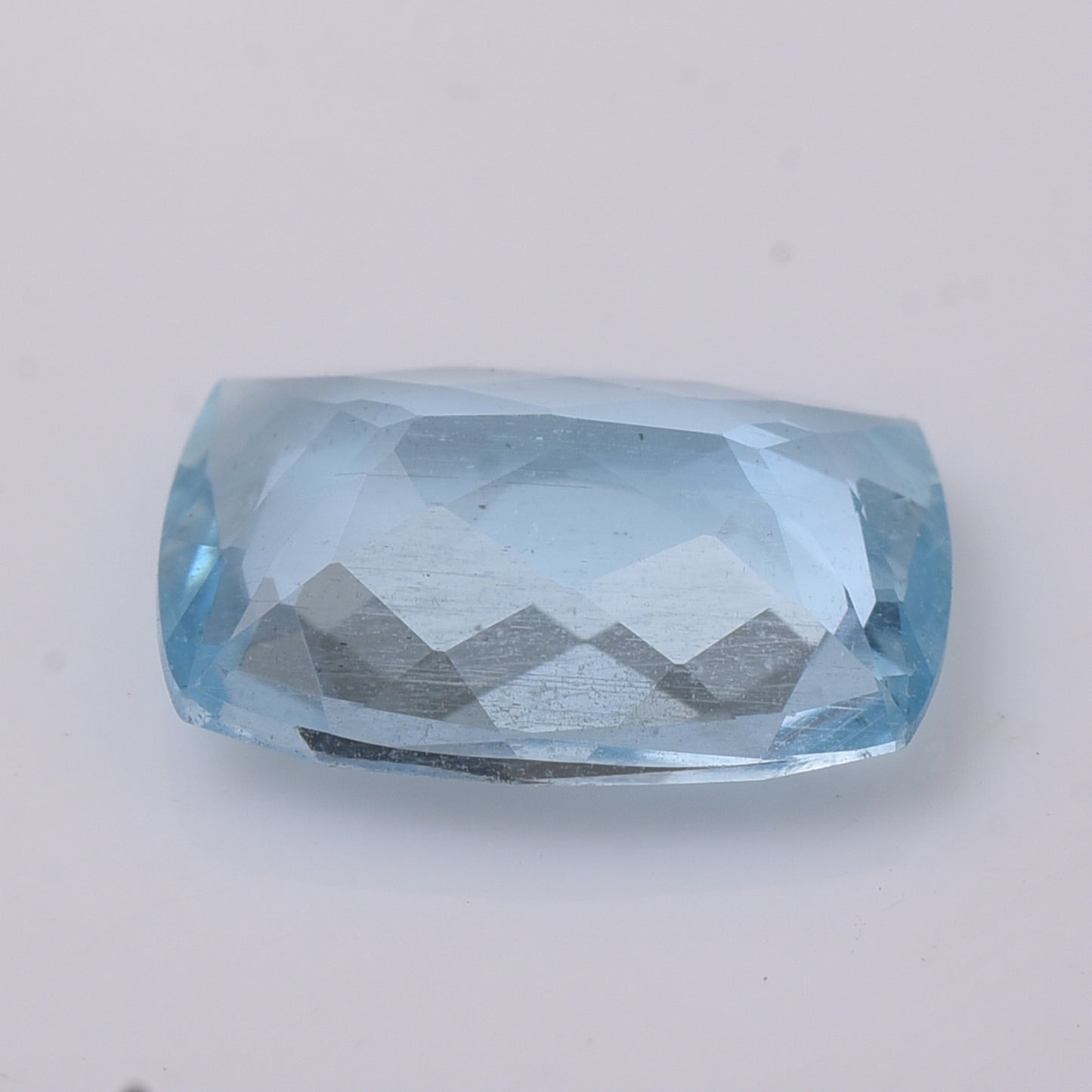 3.46 Natural Beryl Aquamarine Rectangular Cushion Mixed Cut Gemstone